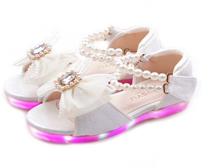 여아용 풋풋 줄리엣 LED 구두샌들