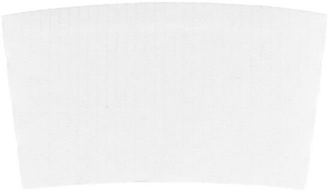 백색 무지 일회용 컵홀더 330ml 380ml 겸용, 1개입, 100개