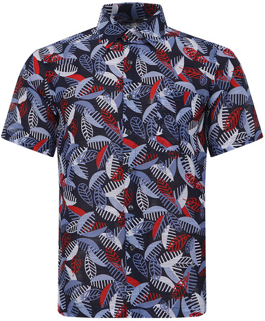 남성용 페라어스 JP 나뭇잎패턴 쿨 쾌적 남방셔츠 CTM4AJ2480