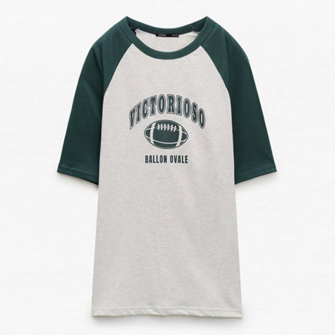 미쏘 여성용 나그랑 레터 오버핏 티셔츠