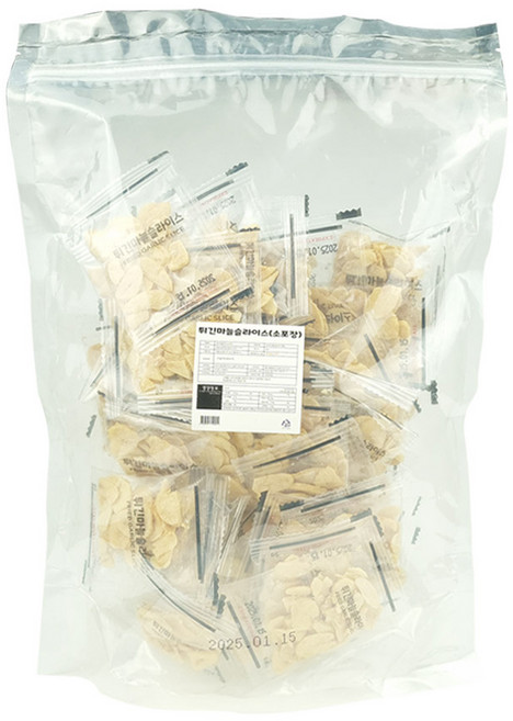 튀긴마늘 슬라이스 소포장 5g 50p, 250g, 1개