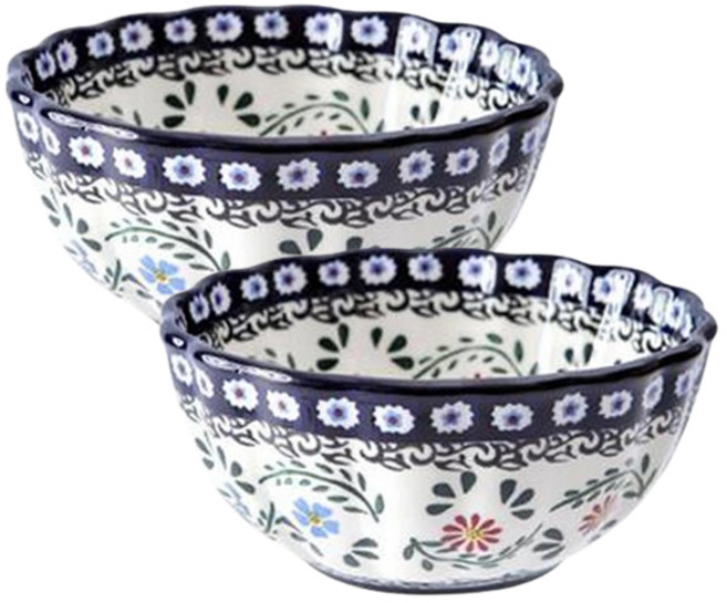 메종오브제 프라카 폴란드풍 도자기 면기, 아이리스, 2개