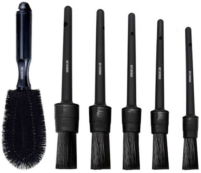 어반카 세차용품 차량용 브러쉬 6p 세트, 1세트