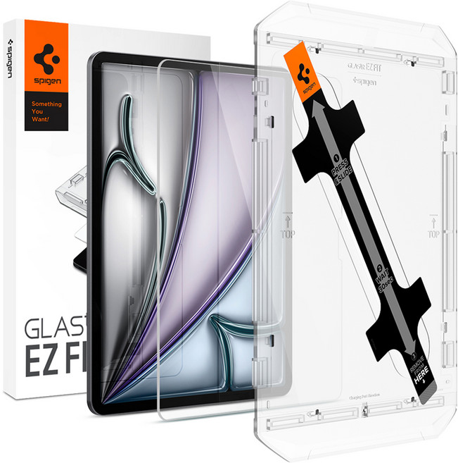 슈피겐 강화유리 글라스tR 이지핏 액정보호필름 세트, 투명, 1세트