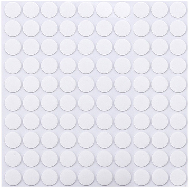 코네임 고강력 원형 양면 테이프 10mm 4W138 100p, 투명, 1개