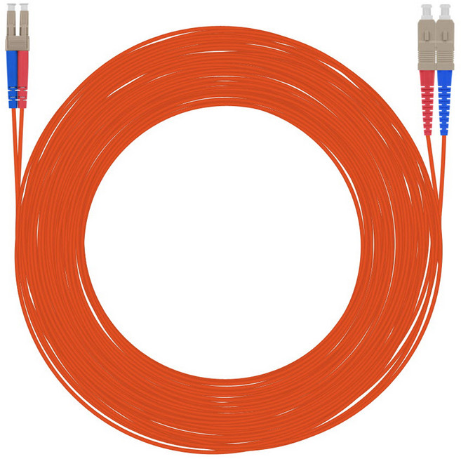 넥스트유 멀티모드 LC-SC 광 점퍼코드 패치코드 NEXT-LS240MM, 오렌지, 1개, 40m