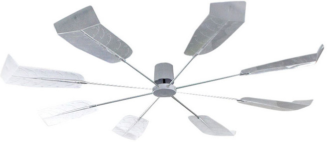 무동력 공기순환 천장형 시스템에어컨 실링팬 투명, 1개