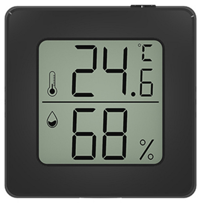 팁고앤빈 포에버빈 실내 욕실 온도 습도계, 블랙B, 1개