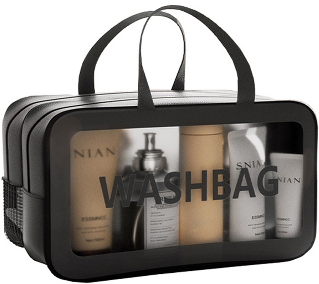 뷰레이터닷컴 트윈스 투명 여행용 세면도구 화장품 파우치