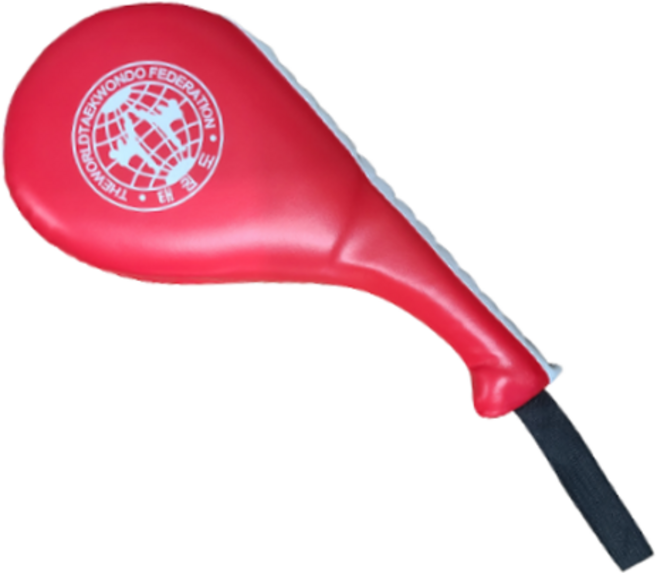 밝은리빙 고급형 태권도 발차기 미트, 레드, 1개