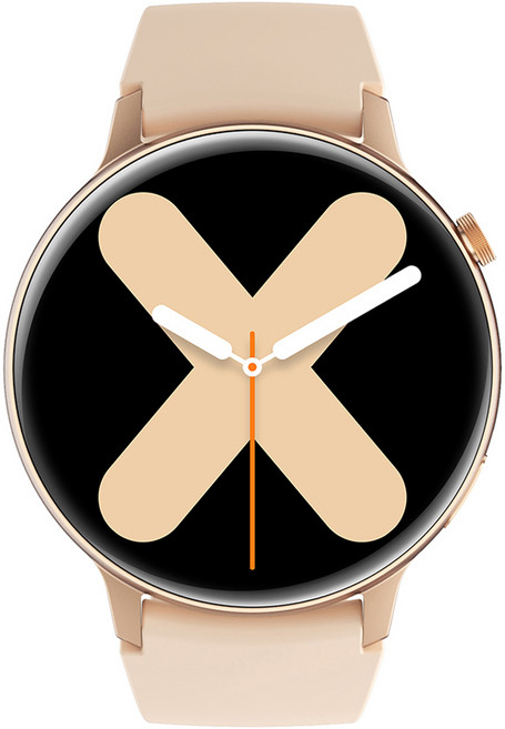 젤센 웨어러블 스마트워치 airxwatch5, 골드, 44mm, 블루투스