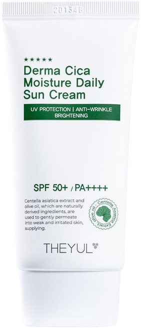 더율 더마 시카 모이스처 데일리 선크림 SPF50+ PA++++, 50g, 1개