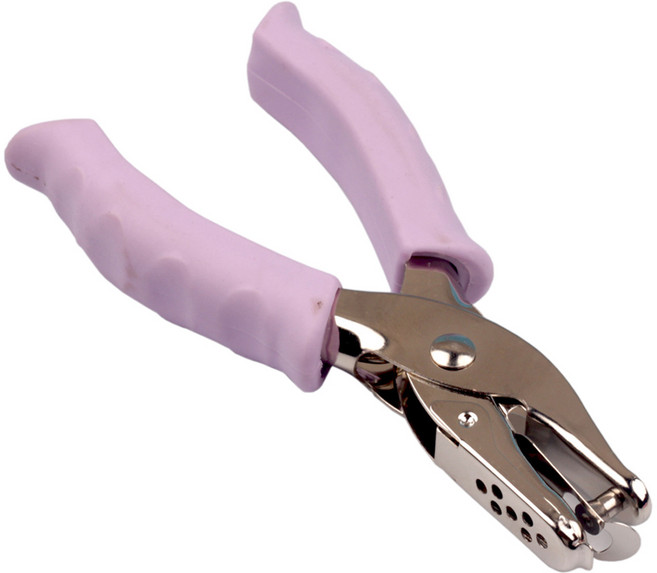 코히모 수동 종이 문서 펀칭 타공기 6mm 4W140 퍼플, 1공, 1개