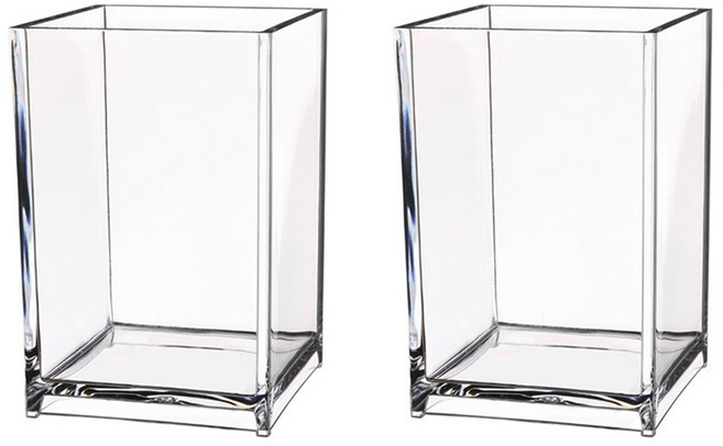 아크릴 펜꽂이 4W142, 투명, 2개