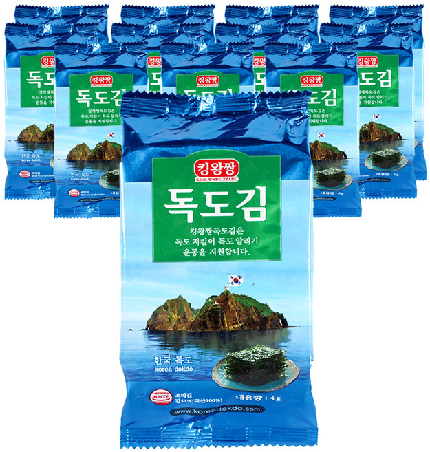 독도김 도시락김, 4g, 12개
