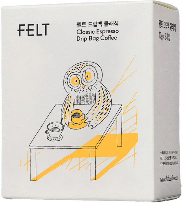 펠트 드립백 클래식 커피, 10g, 6개입, 1개