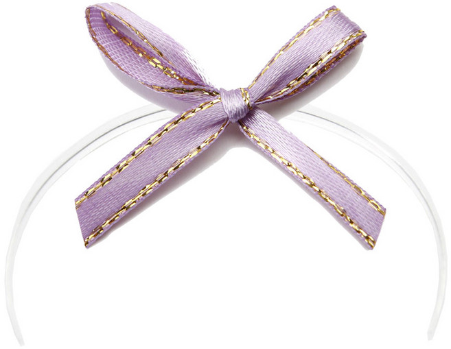indi.k 附鐵絲束帶的亮面成品蝴蝶結, 100個, 紫色