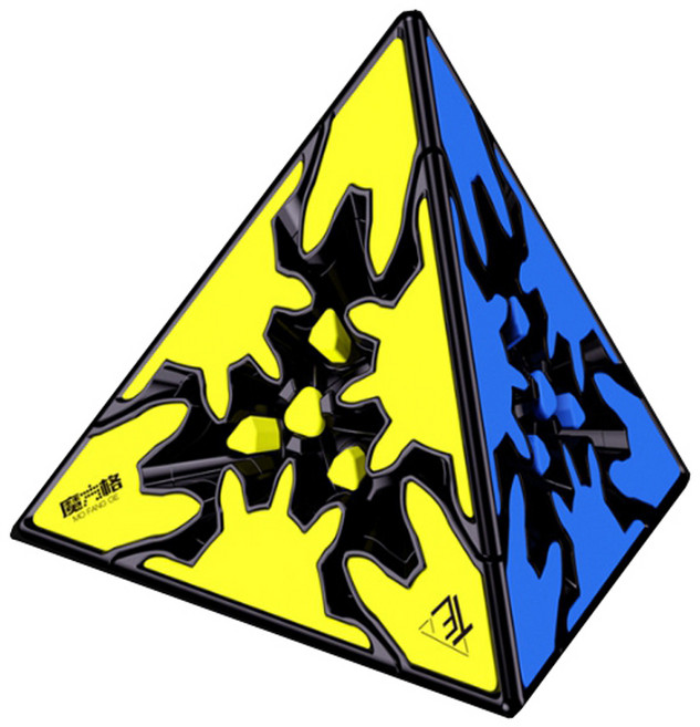 치이큐브 피라미드 삼각 기어 큐브, 혼합색상, 1개