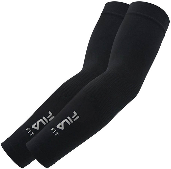 FILA Fit 涼感袖套 2個, 黑色, 1組