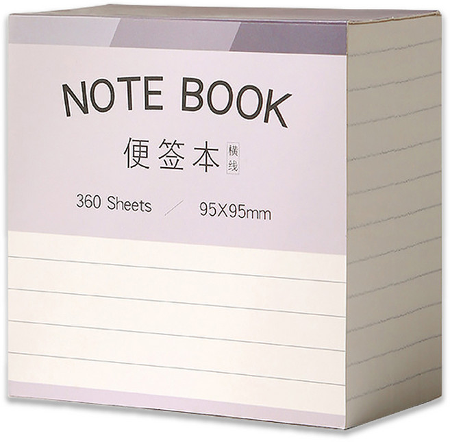 코히모 메모 패드 노트 메모지, 가로줄, 360개입, 1개