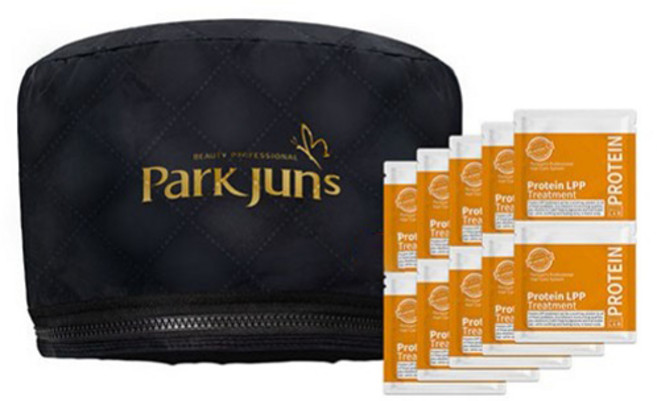 박준뷰티랩 미용실 헤어캡 전기헤어캡 + 헤어팩 10ml x 10p 세트, 블랙(전기헤어캡), PGCP-001(전기헤어캡)