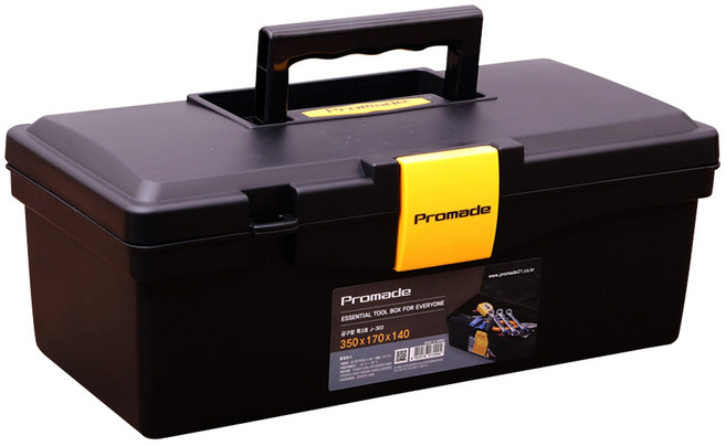 프로메이드 국산 공구함 특3호 블랙 J-3031, 단품, 1개