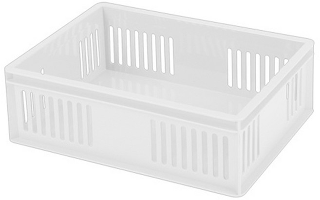 수납이야기 PP스텝 바스켓, 화이트, 1개