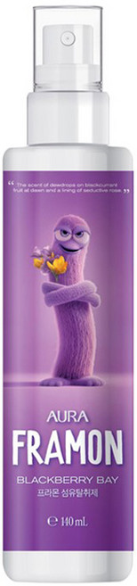 아우라 프라몬 섬유탈취제 블랙베리베이, 140ml, 1개