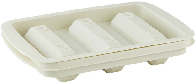 이지앤프리 아이스폴 대형 막대 얼음 트레이 3구, 화이트, 1개