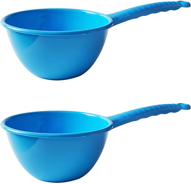 월드크린 자루 바가지 소형, 블루, 2개