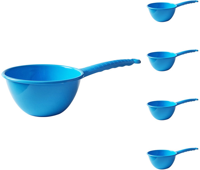 월드크린 자루 바가지 대, 블루, 5개