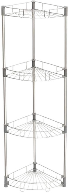 스텐팩토리 스테인리스 다용도 욕실 코너 선반 4단, 1개