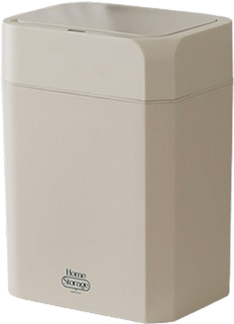 달팽이리빙 푸벨드마망 심플빈 자동센서 휴지통 12L, 베이지