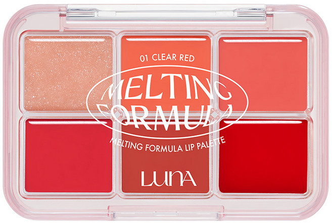 루나 멜팅 포뮬라 립 팔레트, 1호 클리어 레드, 1개