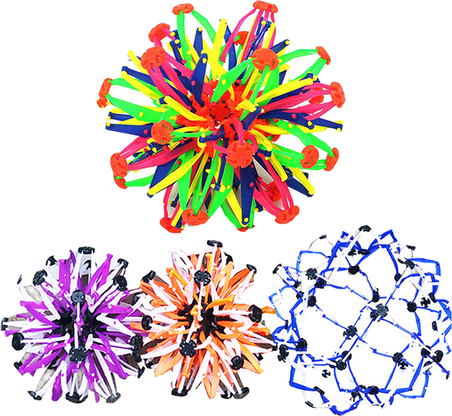 해피아이몰 LED 불빛 매직공 4종 세트, 주황 + 보라 + 무지개 + 파랑, 1개