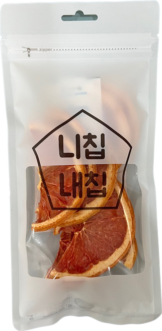 바삭하게 말린 건조자몽 반절컷, 20g, 1개