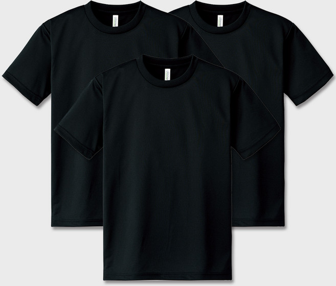 Rambla 男款吸濕排汗機能性Coolon健身運動短袖T恤3件組