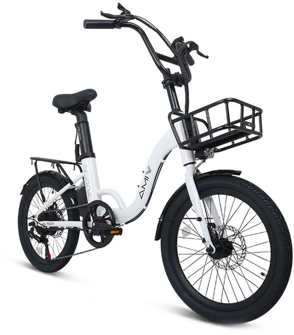 에이유테크 파스 미니벨로 전기자전거 스카닉 에이엠아이 더블유 36V 7.5Ah 고객직접설치, 없음, 화이트
