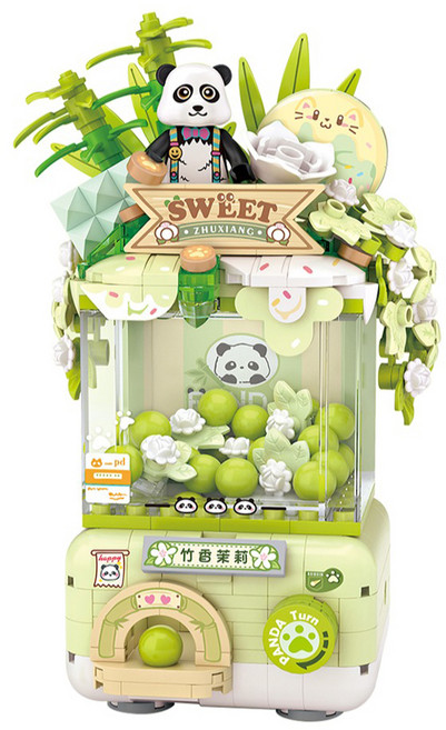 LOZ 미니 나노블럭 스윗뽑기 시리즈, 04 대나무팬더뽑기, 1개