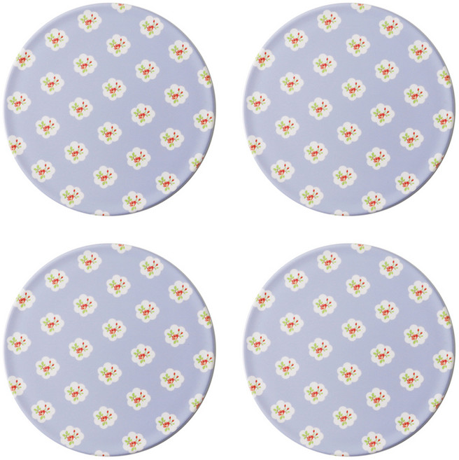 로코리빙 로코홈 플라워 냄비받침, 패턴, 4개