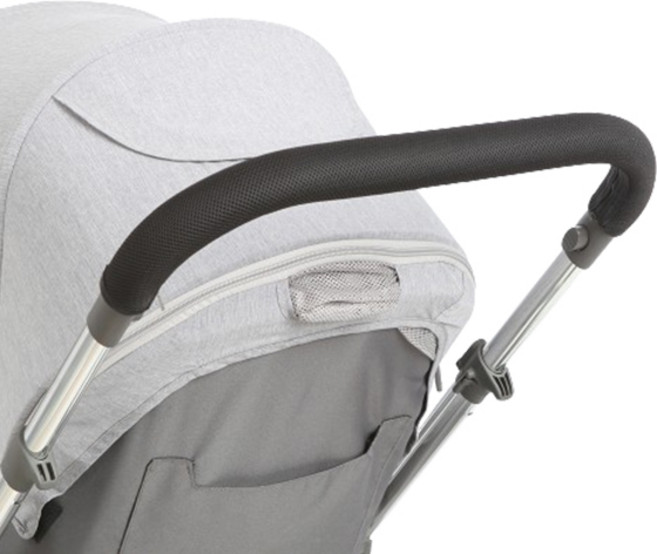 마니또 클린그립 유모차 핸들커버 리안 솔로 전용, 블랙, 1개