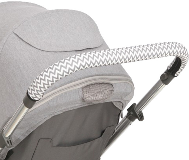 마니또 클린그립 유모차 핸들커버 리안 솔로, 지그재그그레이, 1개