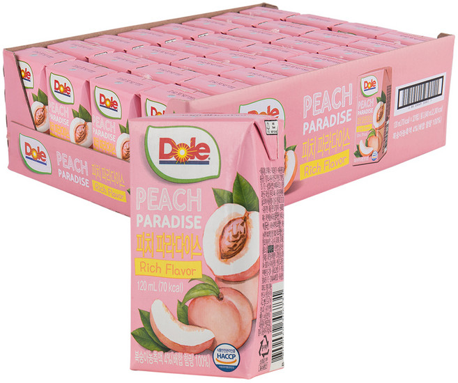 Dole 都樂 都樂 水蜜桃樂園果汁, 32個, 120ml