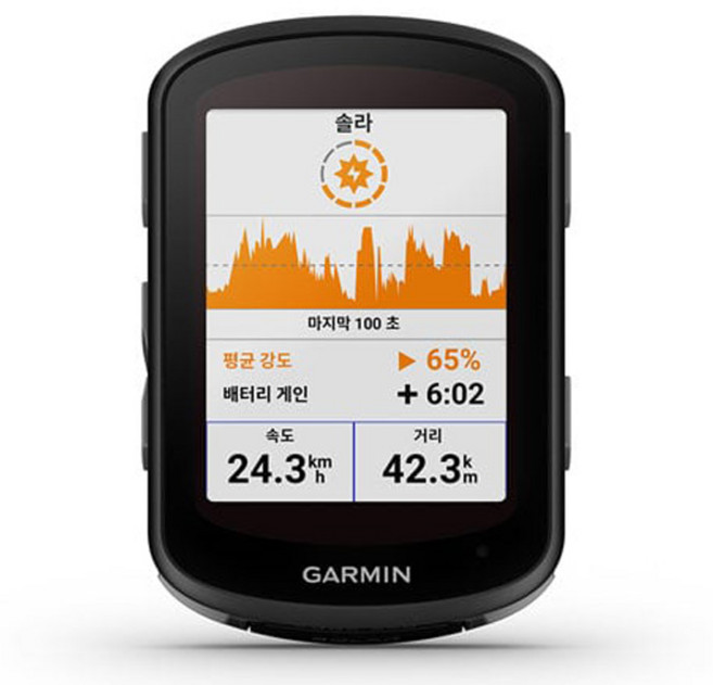 가민 엣지 540 Solar 사이클링 GPS 속도계, 혼합색상, 1개