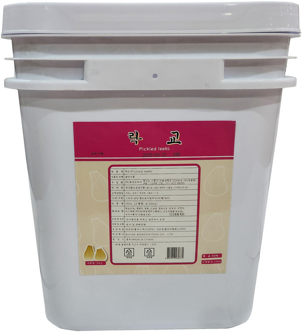 토호식품 락교 말통, 15kg, 1개