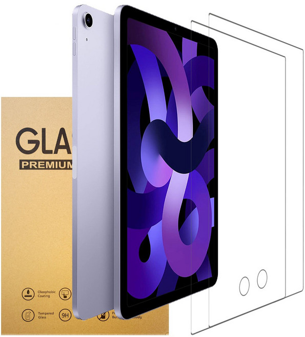 아네스 태블릿PC 9H 고경도 풀커버 강화유리 액정보호필름 2p 세트, 투명, 1세트