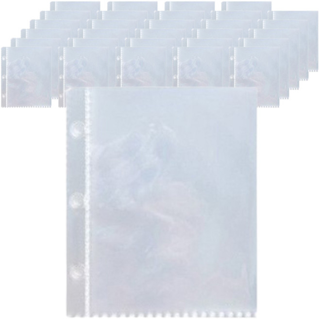 마켓감성 마카롱 버클카드북 리필팩 1프레임 3홀, 50매