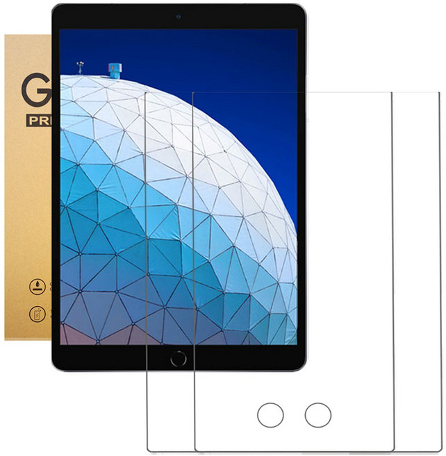 아네스 태블릿PC 9H 고경도 풀커버 강화유리 액정보호필름 2p 세트, 투명, 1세트