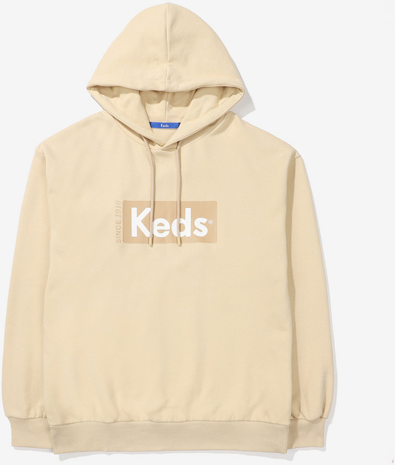 케즈 남녀공용 블루박스 로고 후드티 KD2POE1104X