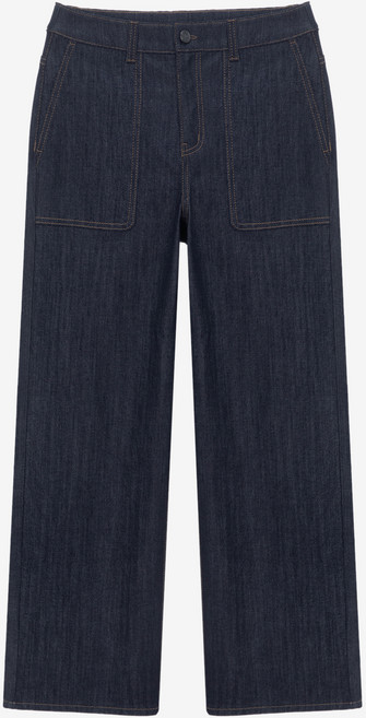 마인드브릿지 여성용 와이드 퍼티 그로우 데님 팬츠 MYDP3218